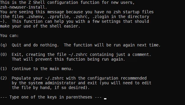 zsh-start